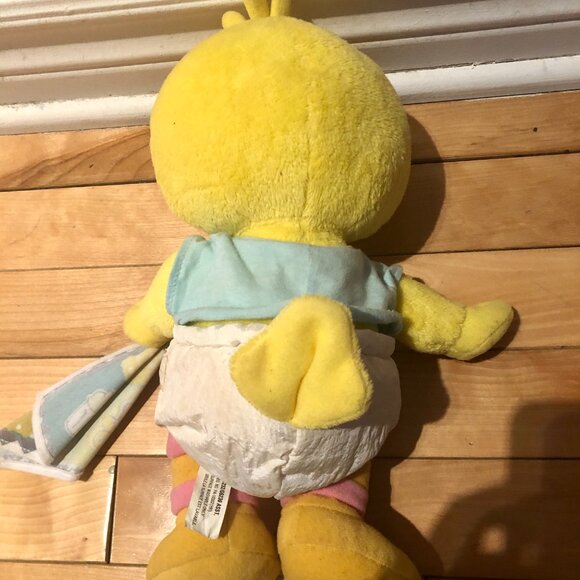 🍼 VERY RARE 1990s Vintage Sesame Street Baby Big Bird & Baby Elmo Plush Set 12” - Picture 3 of 7